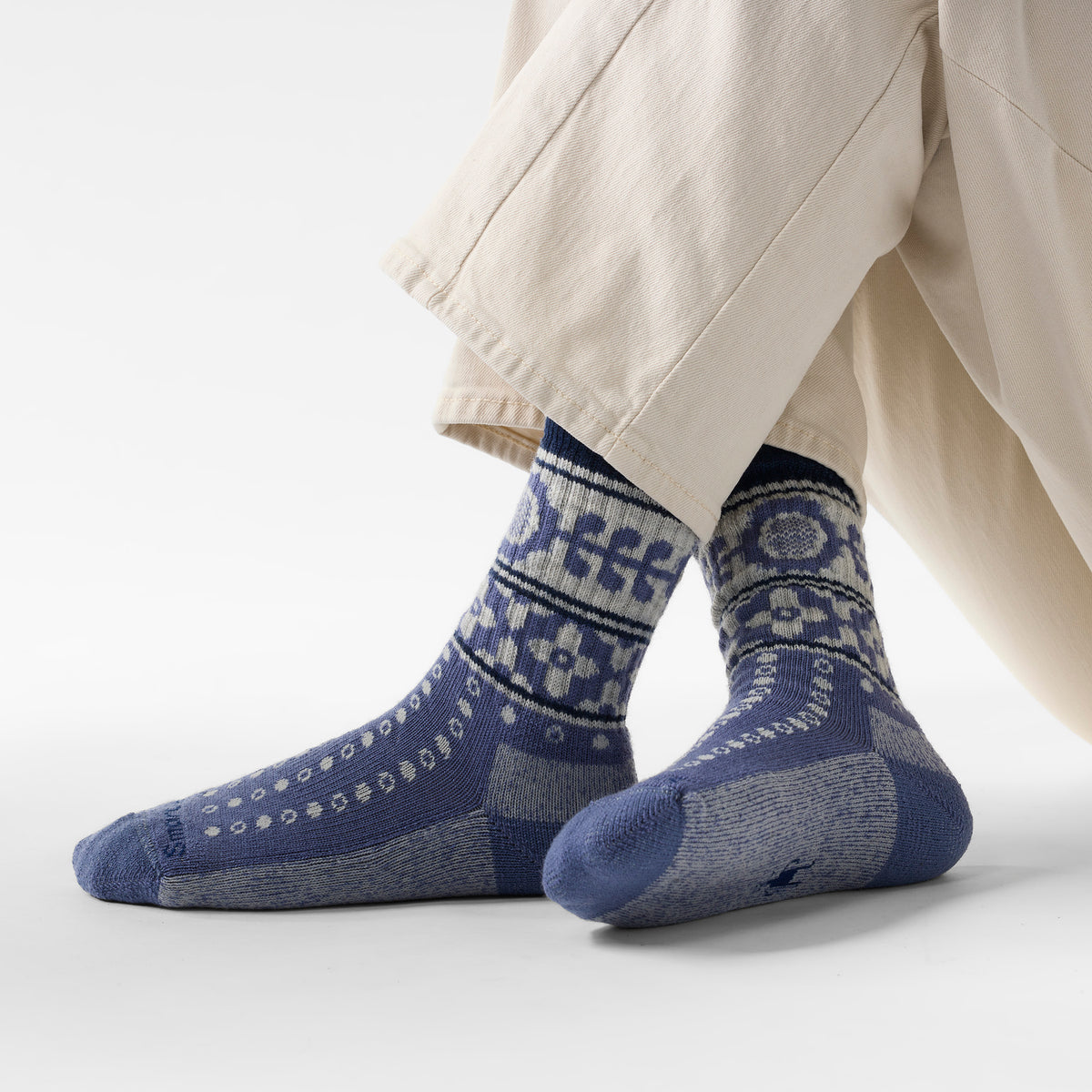 CHAUSSETTES EVERYDAY COZY RETRO SUNFLOWER CREW-FEMME-SMARTWOOL