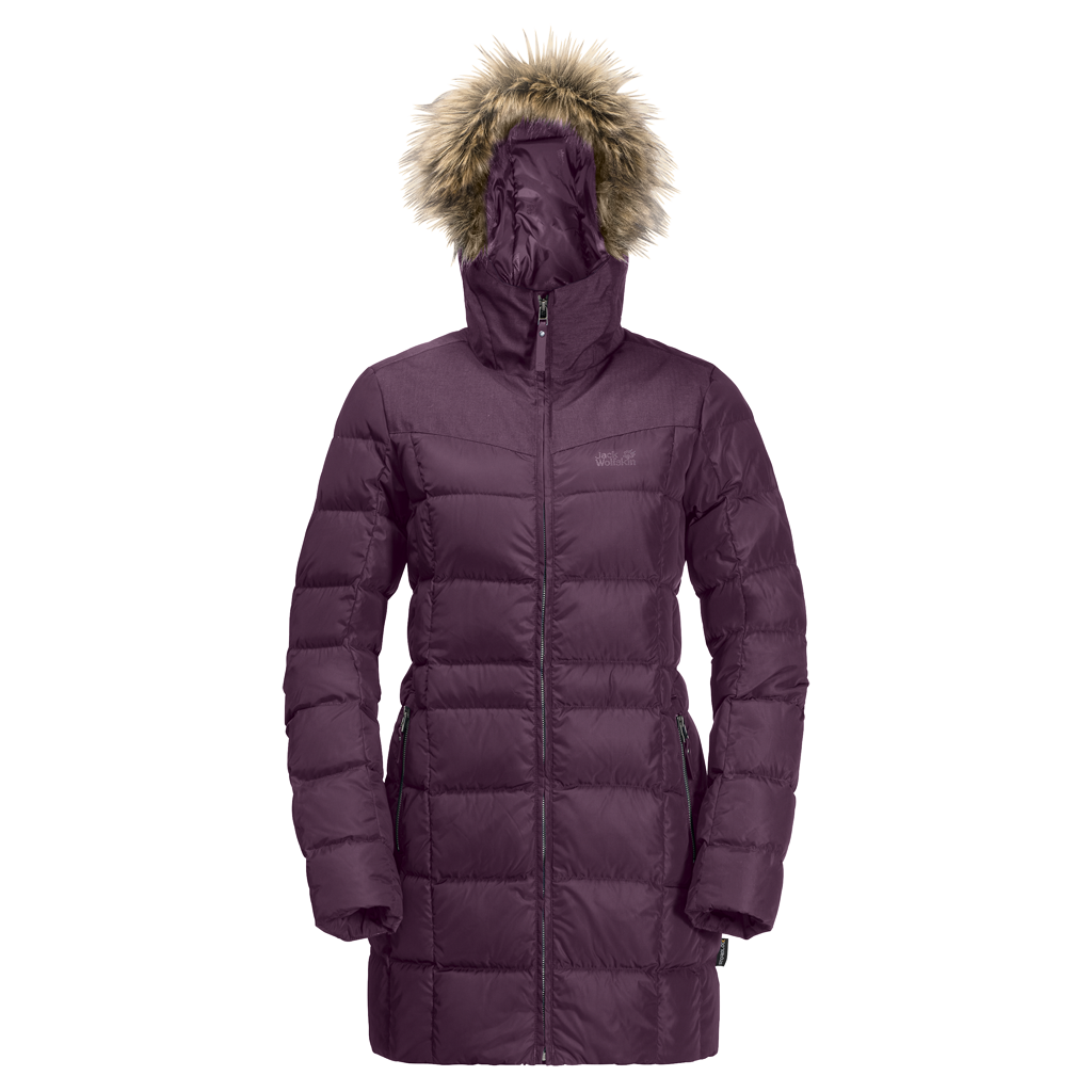 Jack wolfskin baffin island coat aubergine sales