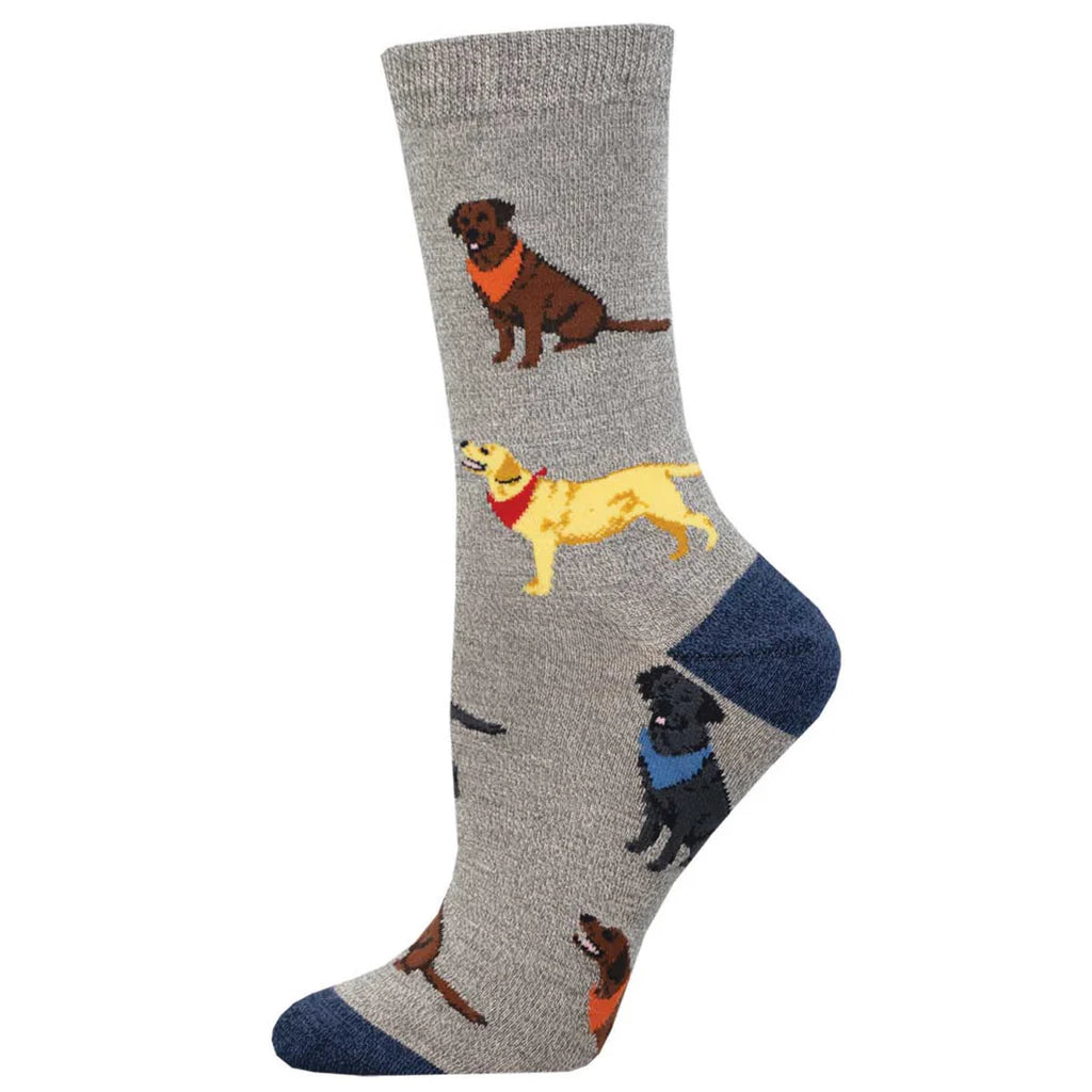 SOCKSMITH-F-CHAUSSETTES EN BAMBOU LOVING LABRADORS