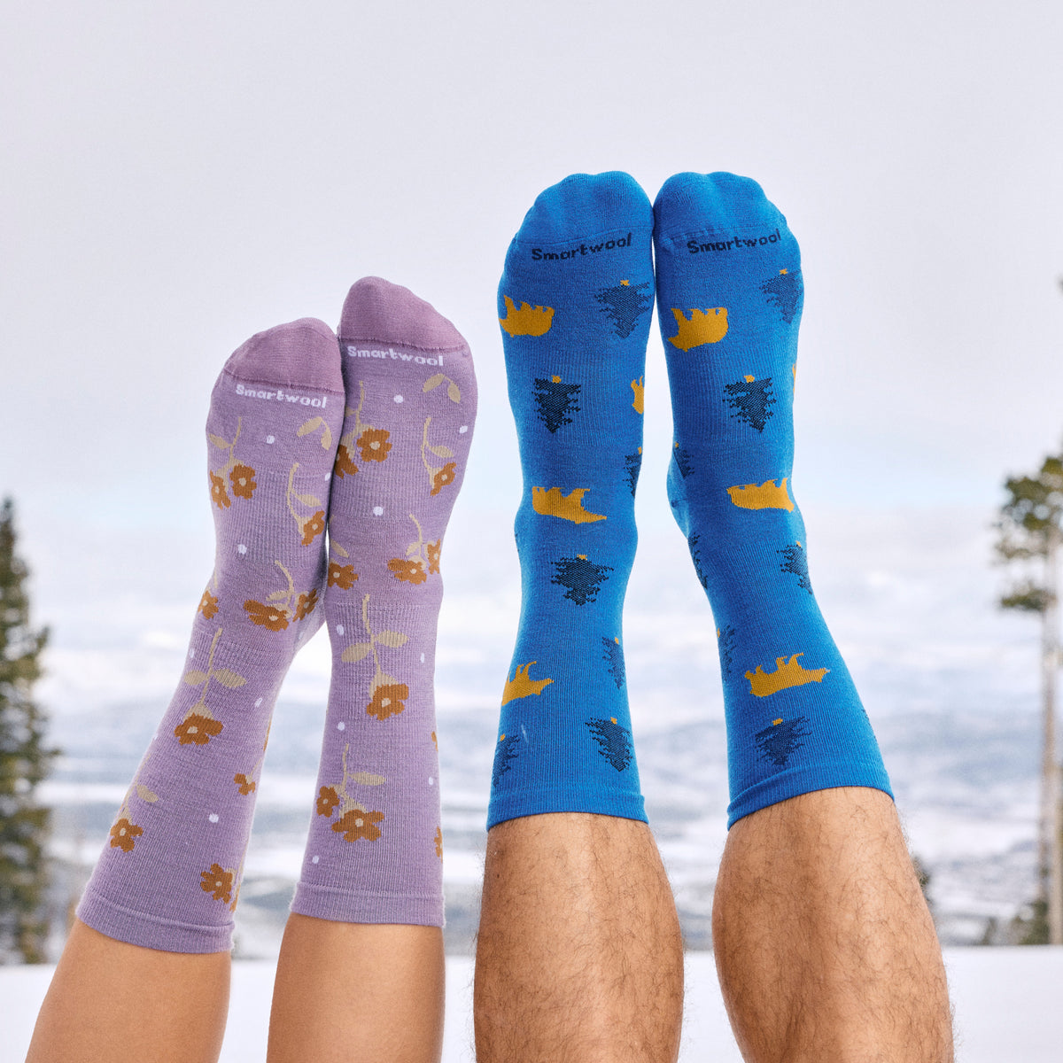 CHAUSSETTES EVERYDAY THROUGH THE TREES CREW-UNISEXE-SMARTWOOL