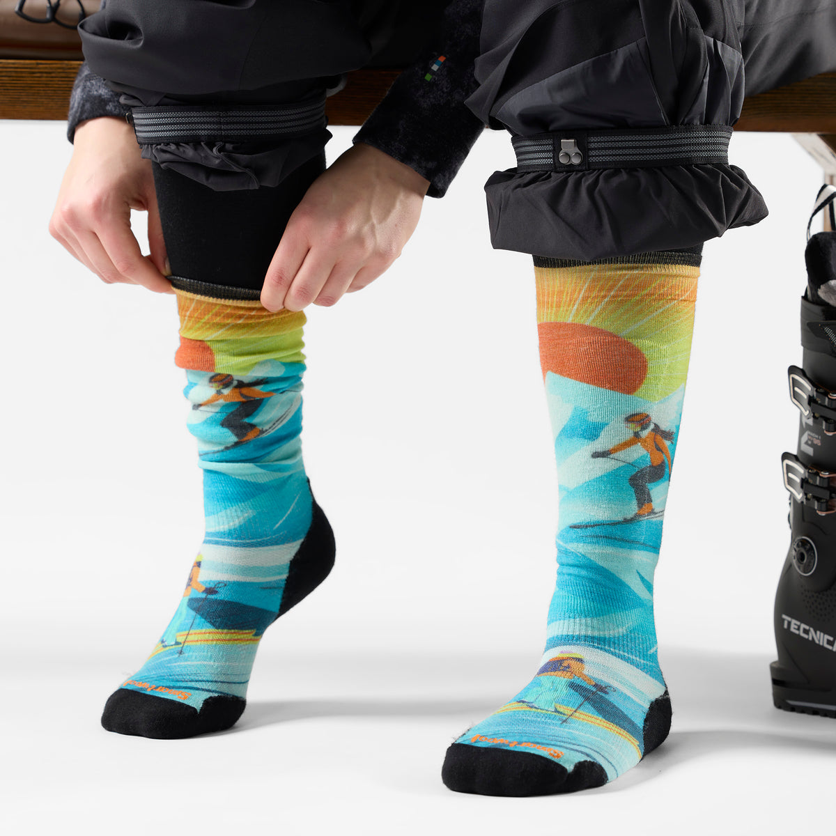 CHAUSSETTES DE SKI STEEP DAYS PRINT-FEMME-SMARTWOOL