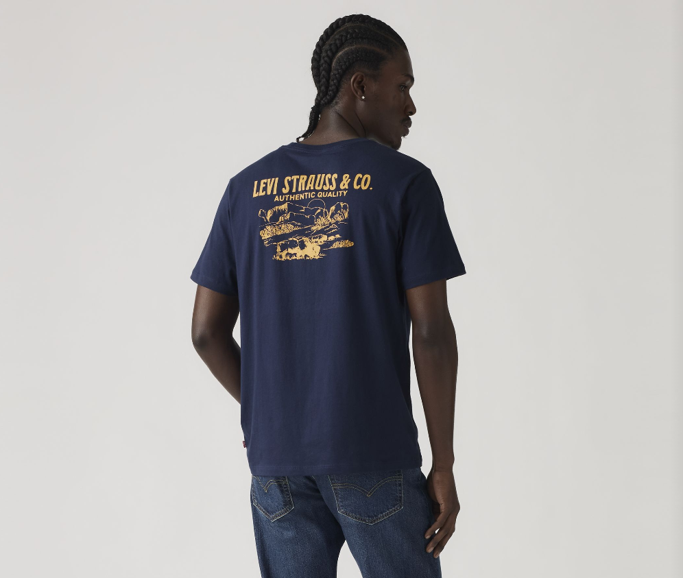 Graphic-man-levi's round-collar t-shirt – Sport & Chic Graphic-man-levi's round-collar t-shirt – Sport & Chic