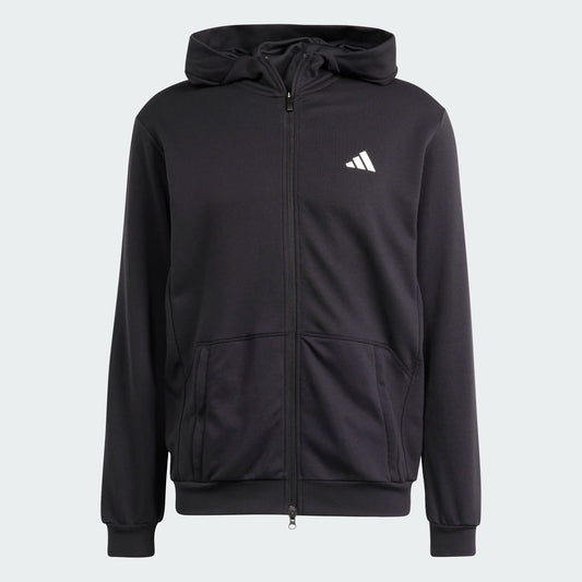 Adidas-H-Sweatshirt with PUMP training hood