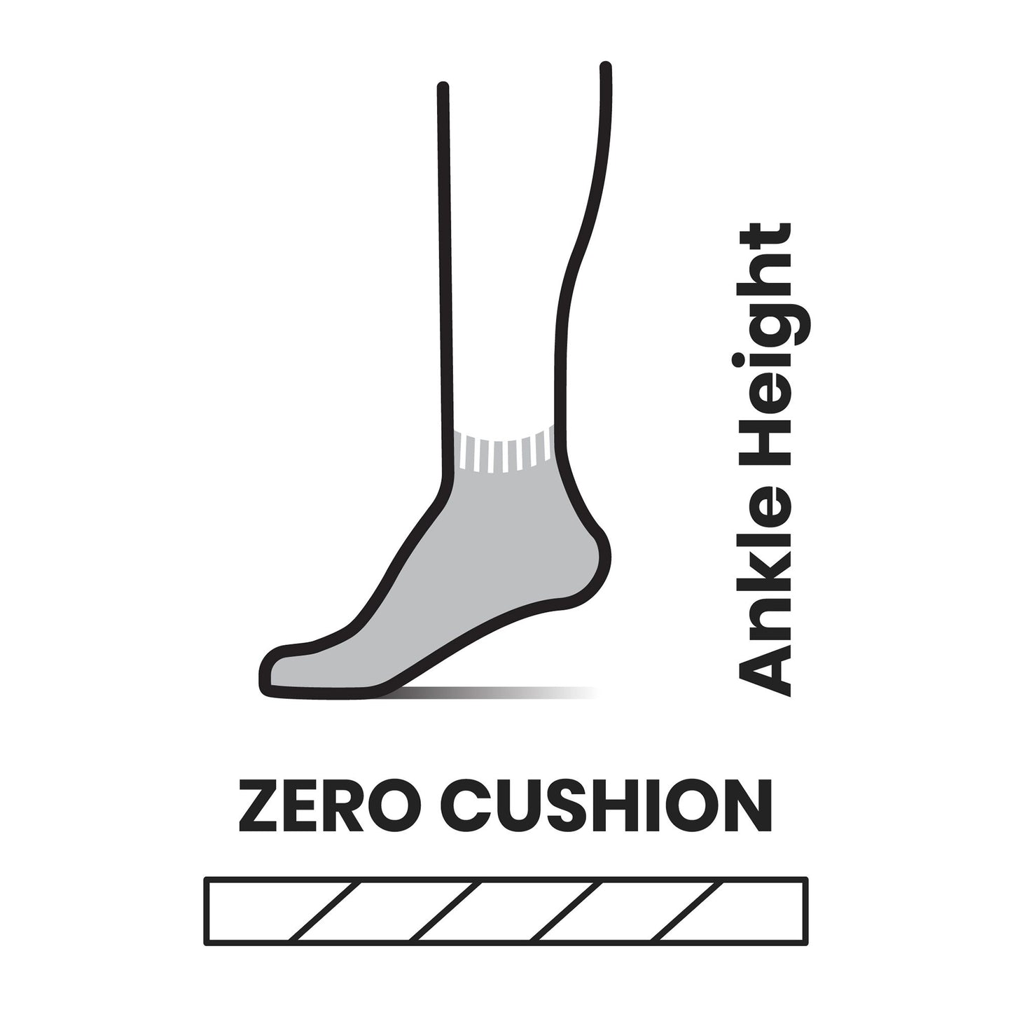 SMARTWOOL-MI-CHAUSSETTES DE COURSE À PIED COUSSIN ZÉRO