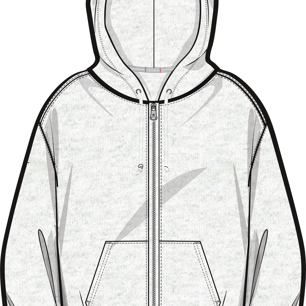 Champion-f-chanda with hooded Stadium Reverse Weave Full Zip – Sport & Chic