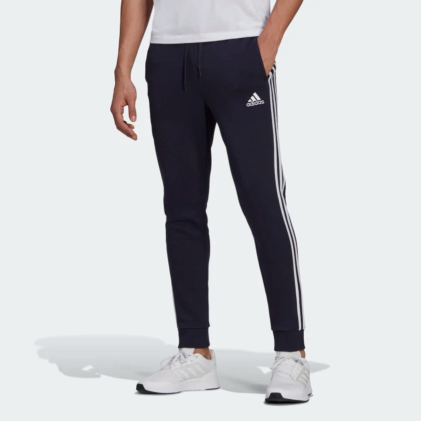 Adidas H Pantalon Essentials Fleece Tapered Cuff 3 Stripes Sport Chic