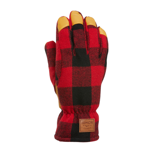 Kombi-H-Gloves Timber in checkered wool