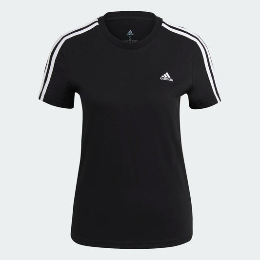 Adidas-F-T-Shirt Essentials Slim 3-Stripes