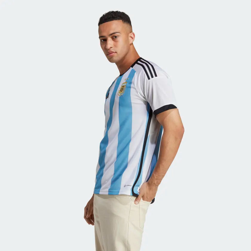  Adidas Men's Argentina Home Jersey (XL) (White/Blue/Black) :  Sports Fan Jerseys : Sports & Outdoors