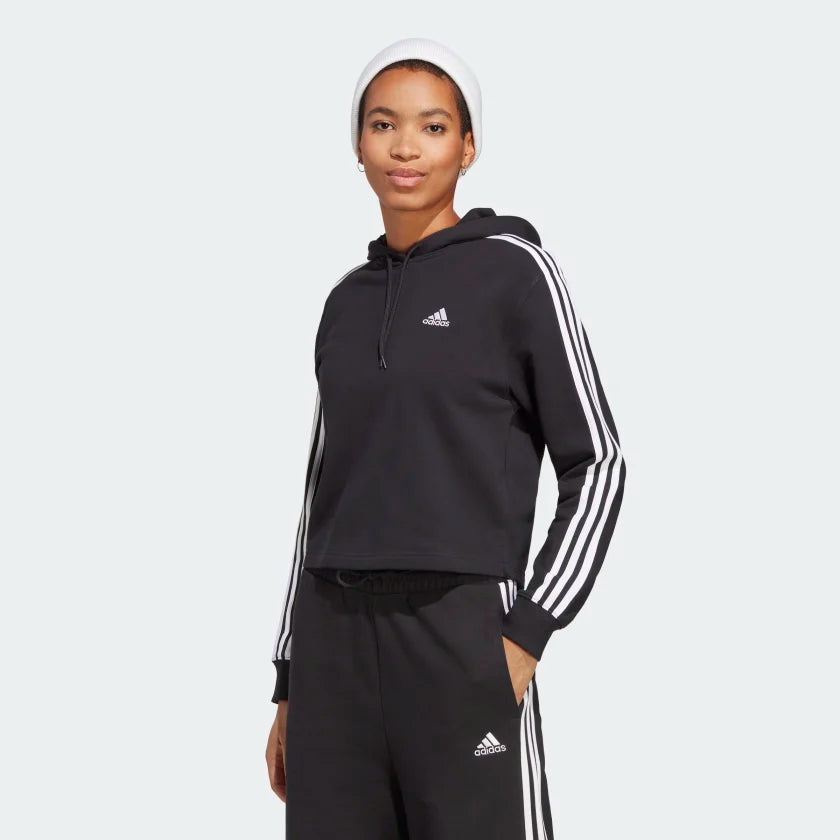 Adidas F Hoodie Essentials 3 Stripes Cropped Hoodie
