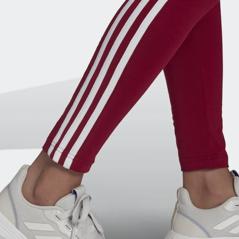 adidas Womens Leggings 3 Stripe Essential Ladies Sports Leggings