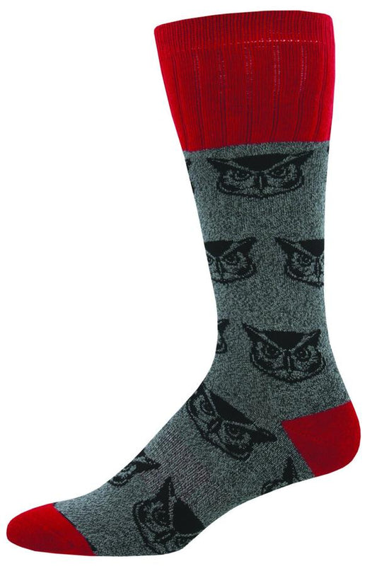 SOCKSMITH-H-CHAUSSETTES OUTLANDS MAPLE LEAF-CHARCOAL