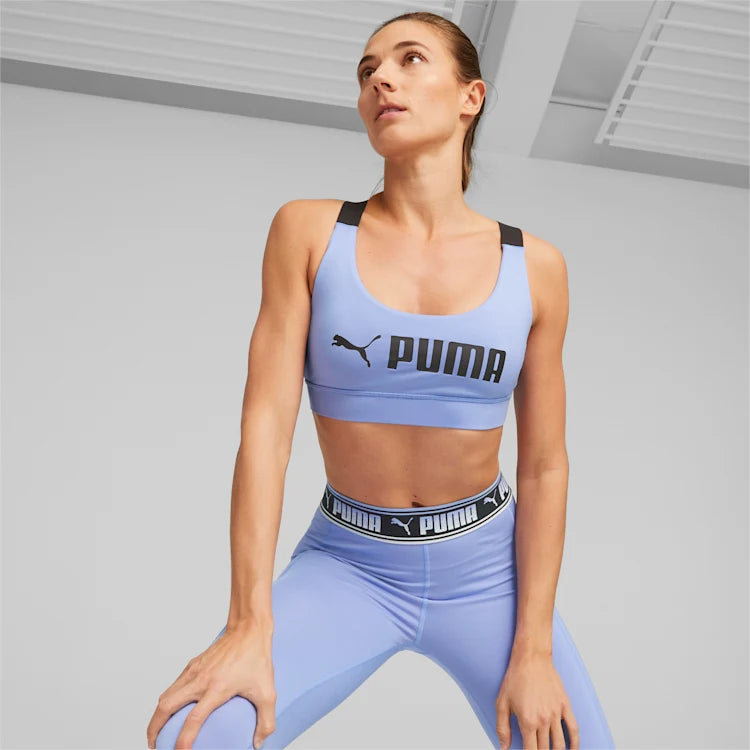 Puma - Strong - Brassière de sport - Bleu métallisé