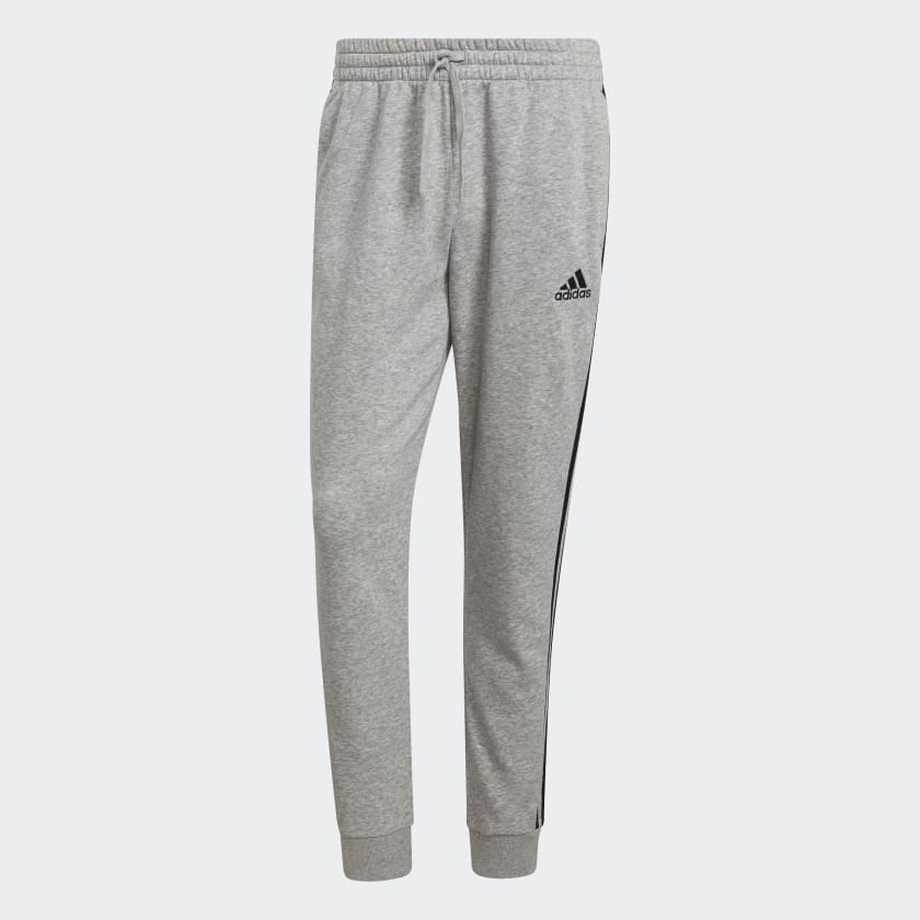 Adidas-H-Pantalon Essentials Fleece Tapered Cuff 3-Stripes