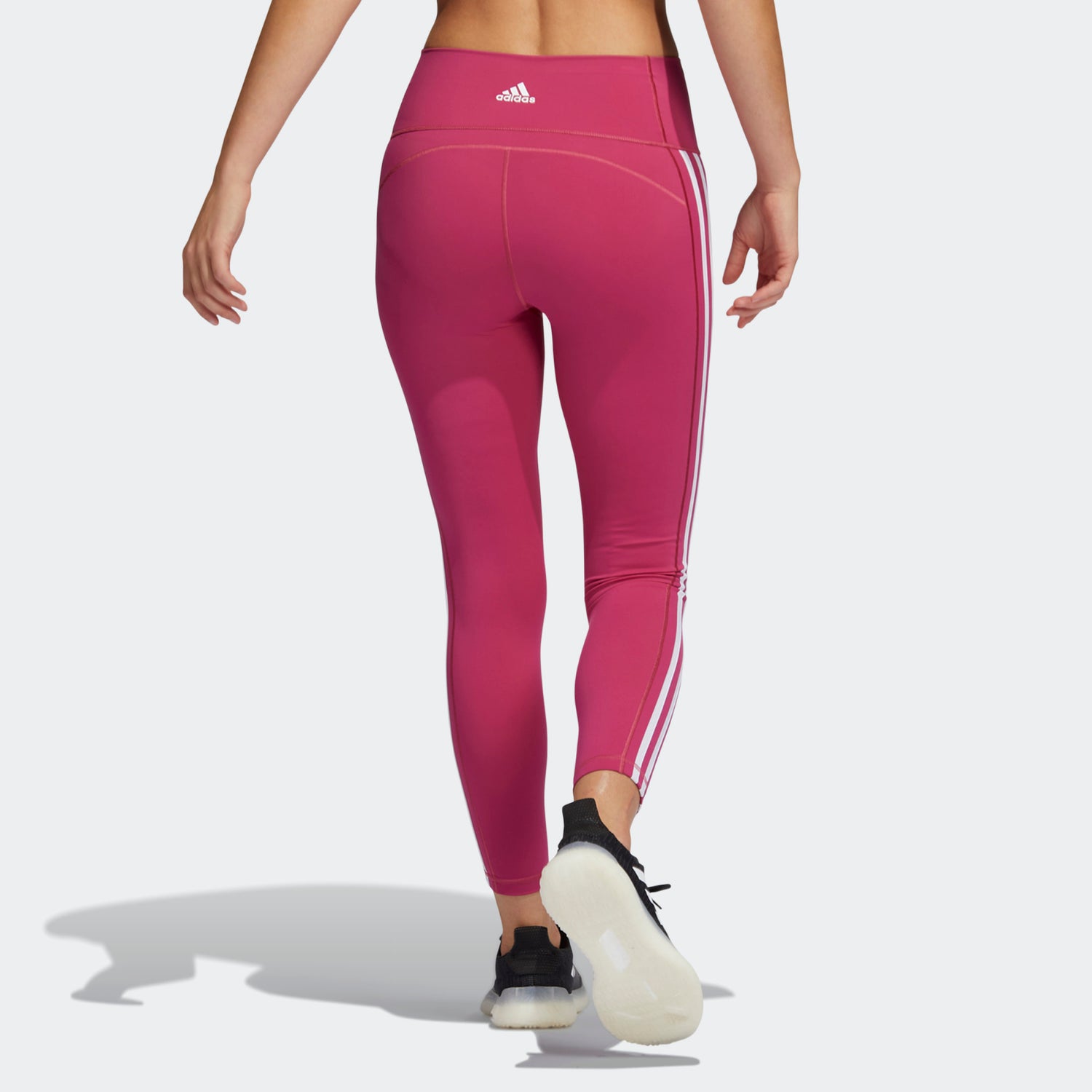 adidas Hyperglam 3-Stripes 7/8 Leggings - Pink | Women's Training | adidas  US