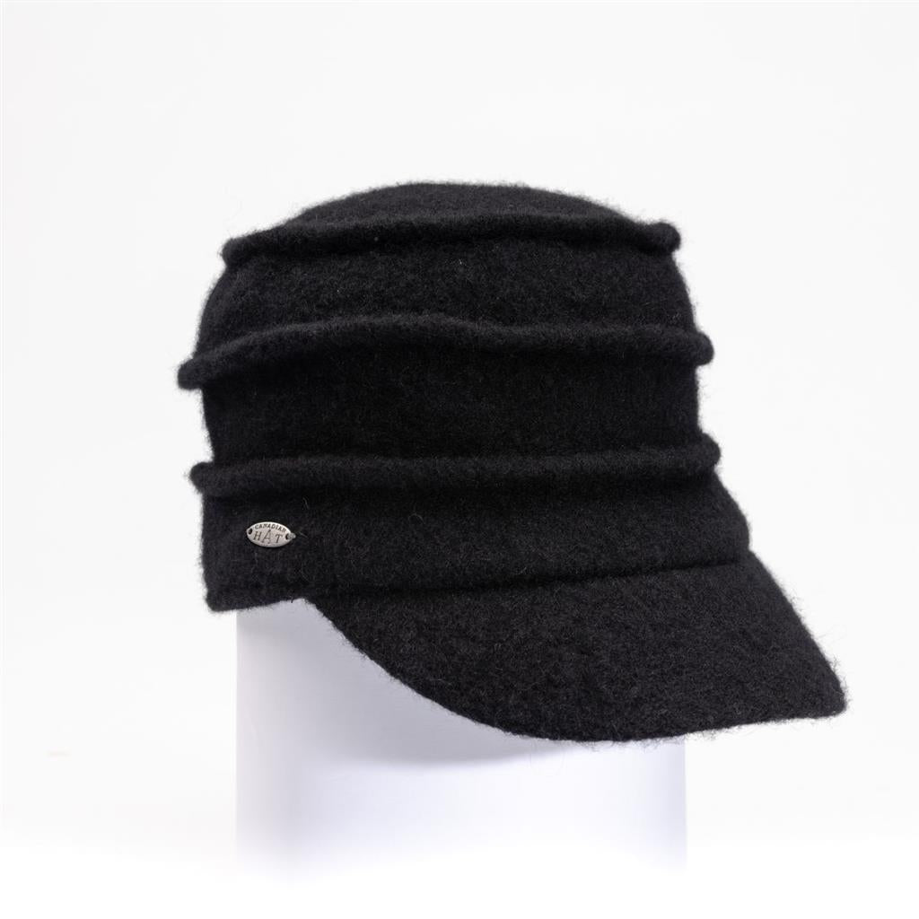 Canadian Hat-Cariana-Pleated Wool Cap