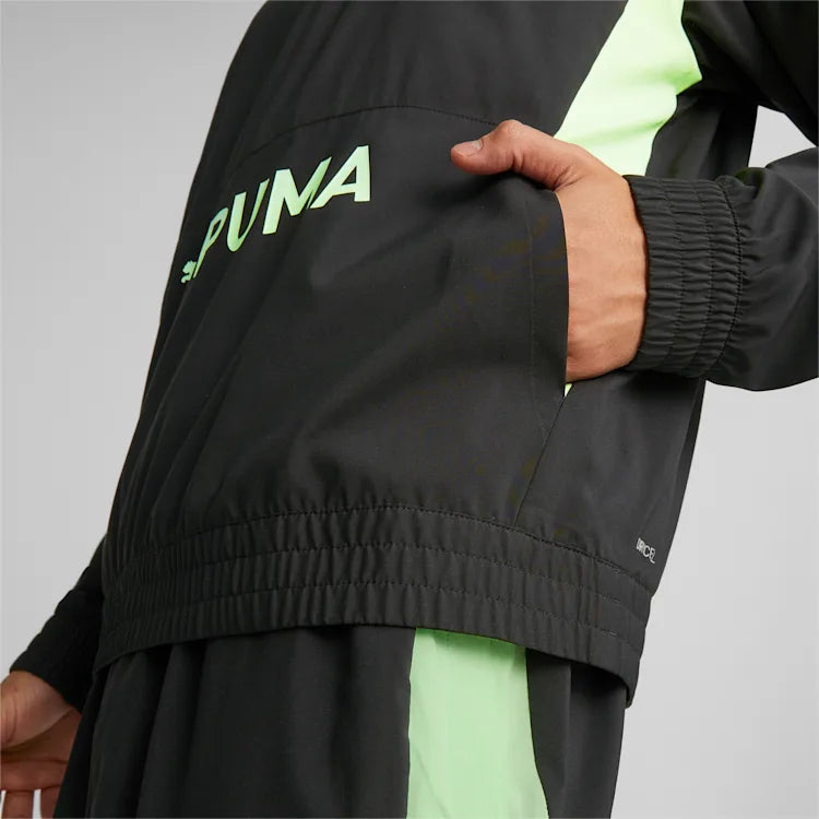 Puma-H-Gilet Trainment Train Fit Heritage woven with 1/2 zip
