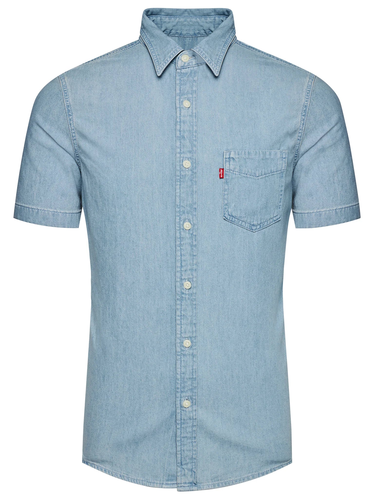Levi's denim short sleeve shirt sales