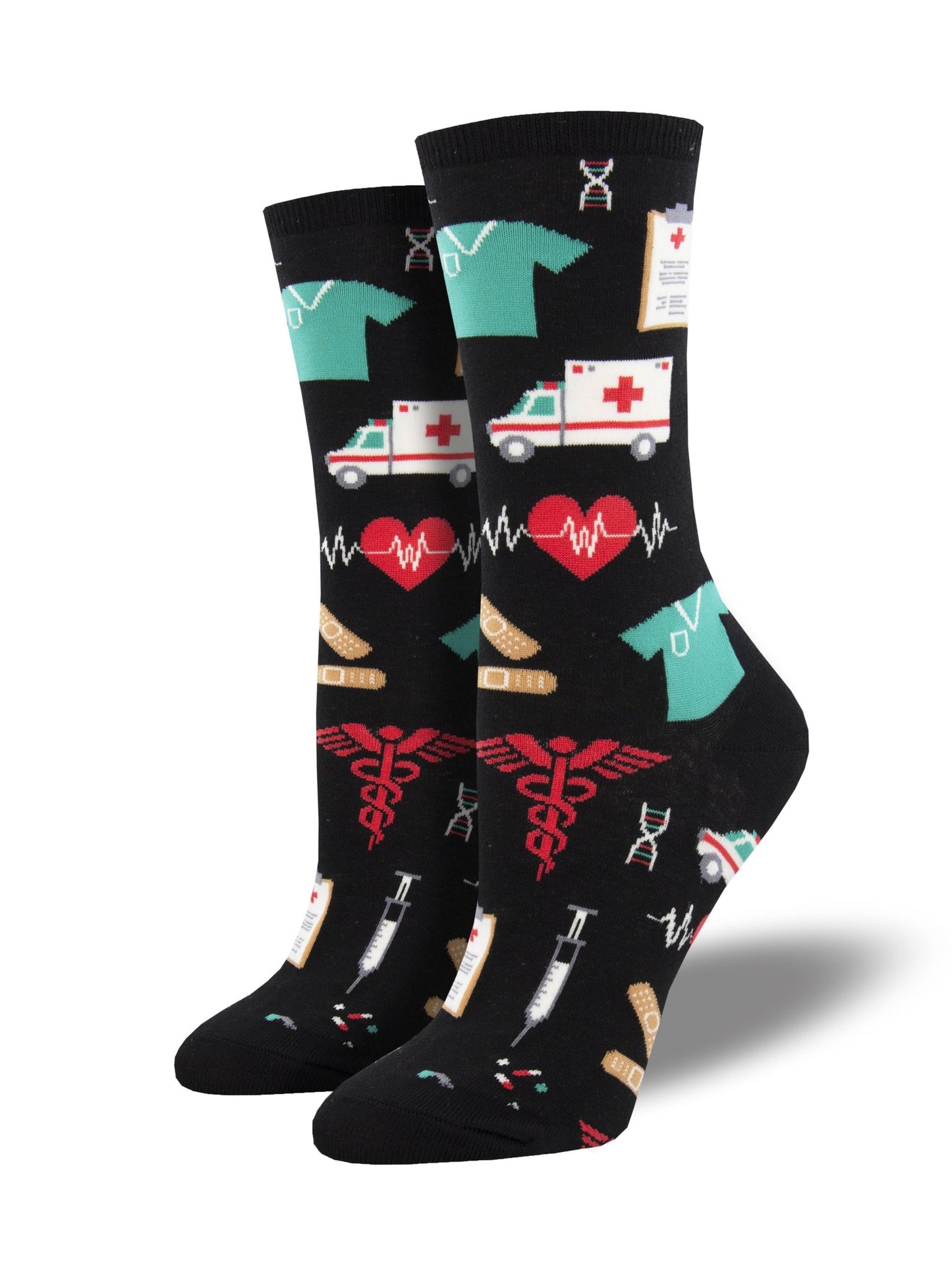 SOCKSMITH-F-CHAUSSETTES HEALTHCARE HEROES-NOIR