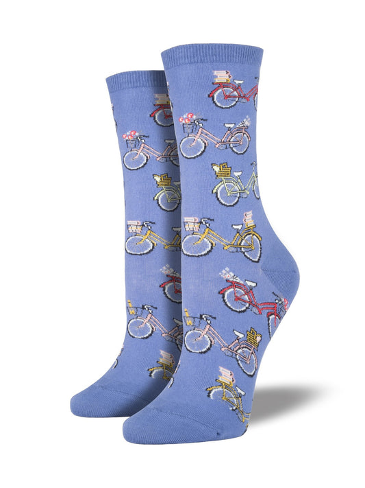 Socksmith-F-Socks Vintage Bike-Blue Pervenche